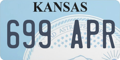 KS license plate 699APR