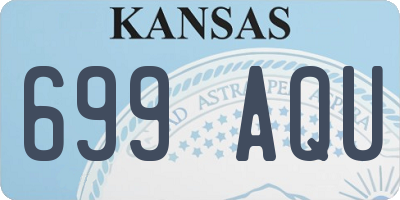 KS license plate 699AQU