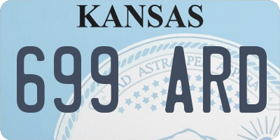 KS license plate 699ARD