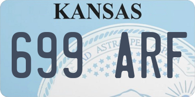 KS license plate 699ARF