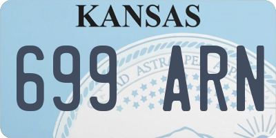 KS license plate 699ARN