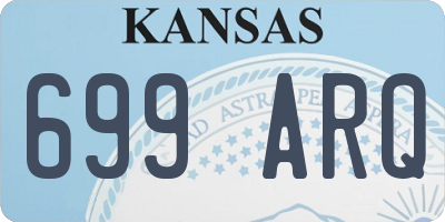 KS license plate 699ARQ