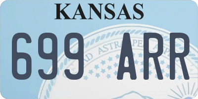 KS license plate 699ARR