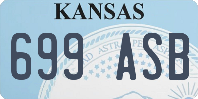 KS license plate 699ASB