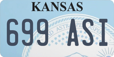 KS license plate 699ASI