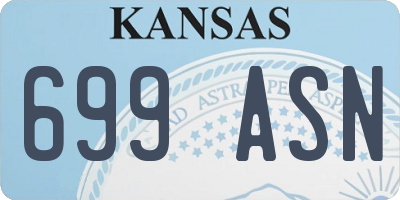 KS license plate 699ASN