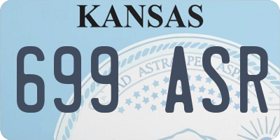 KS license plate 699ASR