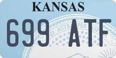 KS license plate 699ATF