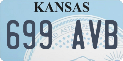 KS license plate 699AVB