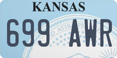 KS license plate 699AWR