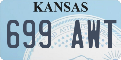 KS license plate 699AWT