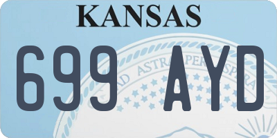 KS license plate 699AYD