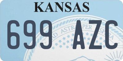KS license plate 699AZC