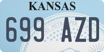 KS license plate 699AZD