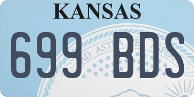 KS license plate 699BDS