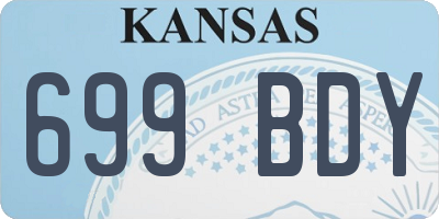 KS license plate 699BDY