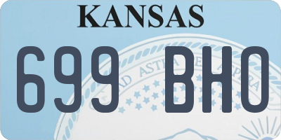 KS license plate 699BHO