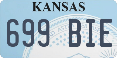 KS license plate 699BIE