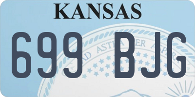 KS license plate 699BJG