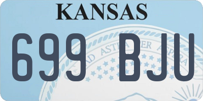 KS license plate 699BJU