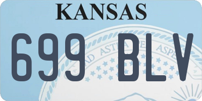 KS license plate 699BLV