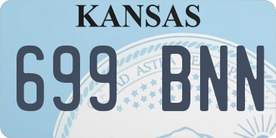 KS license plate 699BNN