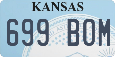 KS license plate 699BOM
