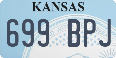 KS license plate 699BPJ