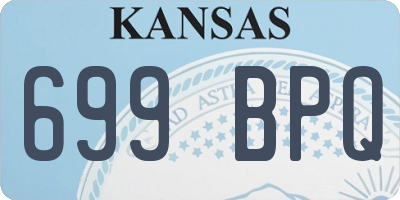 KS license plate 699BPQ