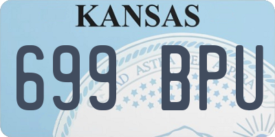 KS license plate 699BPU
