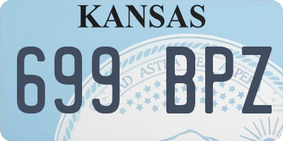 KS license plate 699BPZ