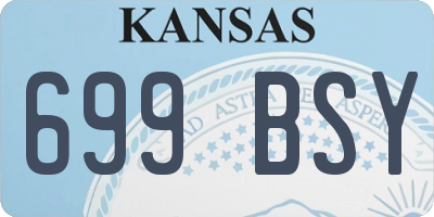 KS license plate 699BSY