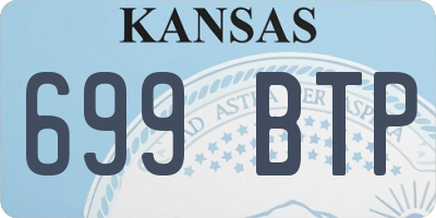 KS license plate 699BTP