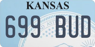 KS license plate 699BUD