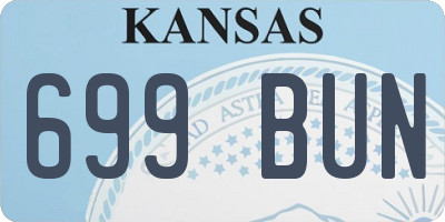 KS license plate 699BUN