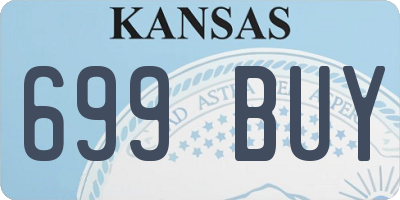 KS license plate 699BUY