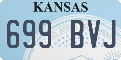 KS license plate 699BVJ