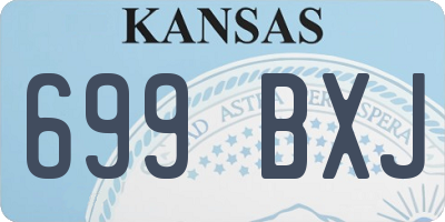 KS license plate 699BXJ