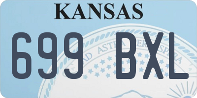 KS license plate 699BXL