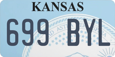 KS license plate 699BYL