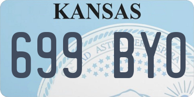 KS license plate 699BYO