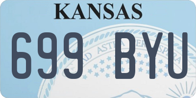 KS license plate 699BYU