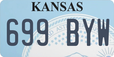KS license plate 699BYW
