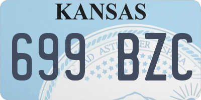 KS license plate 699BZC