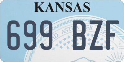 KS license plate 699BZF