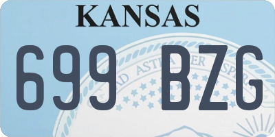KS license plate 699BZG