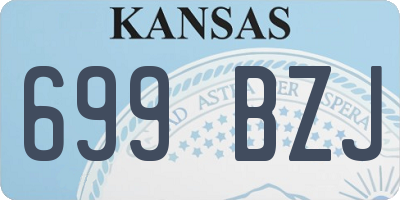 KS license plate 699BZJ