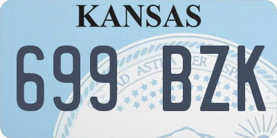KS license plate 699BZK