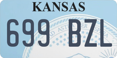 KS license plate 699BZL