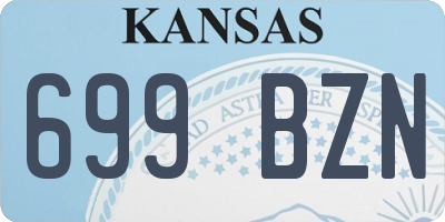 KS license plate 699BZN